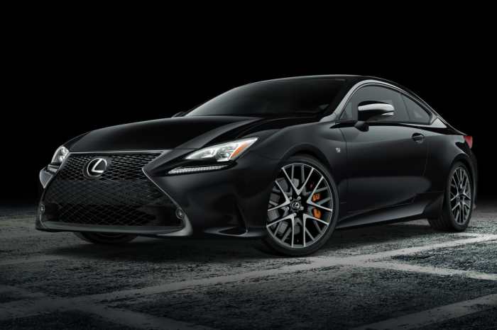 All black lexus sport car